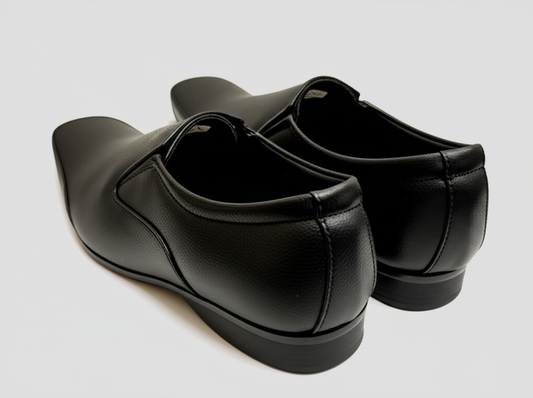 Mitty Black Slip-on PU Formal Shoes for Men 9103