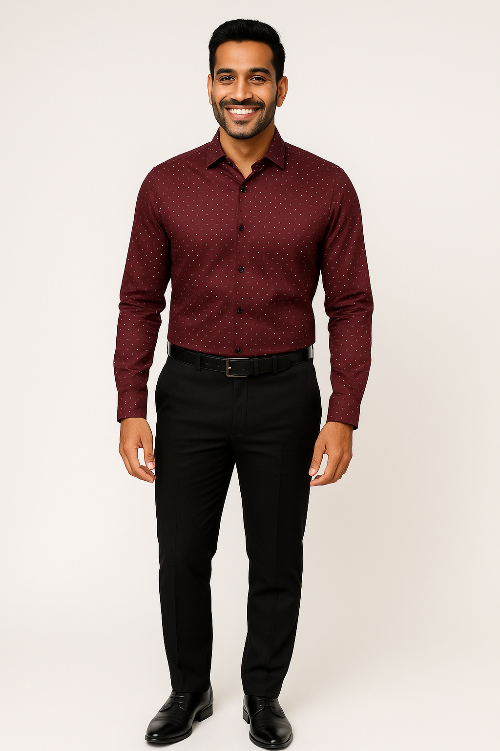 Mitty Polka Dot Full Sleeve Shirt for Men