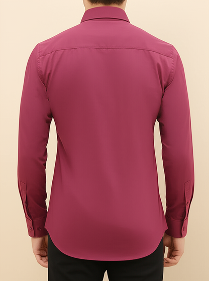 Mitty Burgundy Full Sleeve Shirt for Men