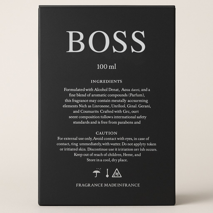 BOSS by MITTY for him – Luxury Fragrance – Extrait de Parfum