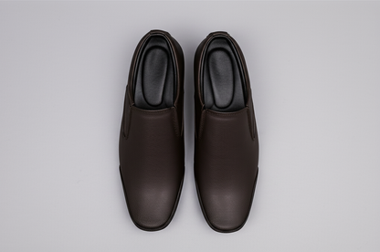Mitty Dark Brown Slip-on Formal Shoes for Men 9103