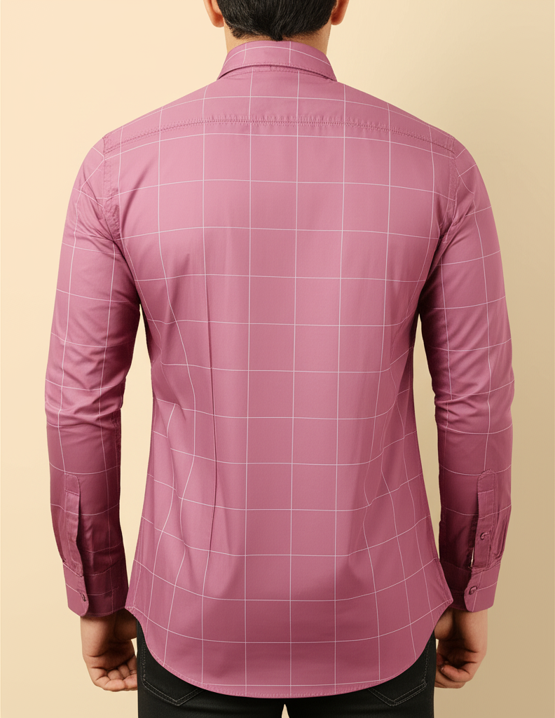 Mitty Dusty Rose Full Sleeve Shirt for Men