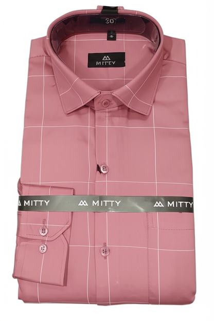 Mitty Dusty Rose Full Sleeve Shirt for Men