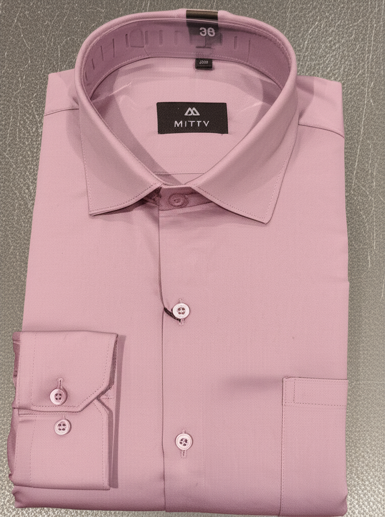 Mitty Dusty Rose Full Sleeve Shirt for Men