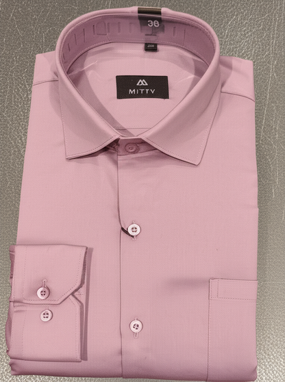 Mitty Dusty Rose Full Sleeve Shirt for Men