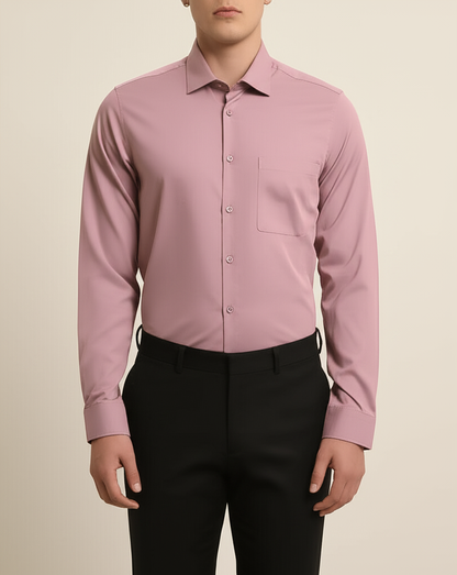 Mitty Dusty Rose Full Sleeve Shirt for Men