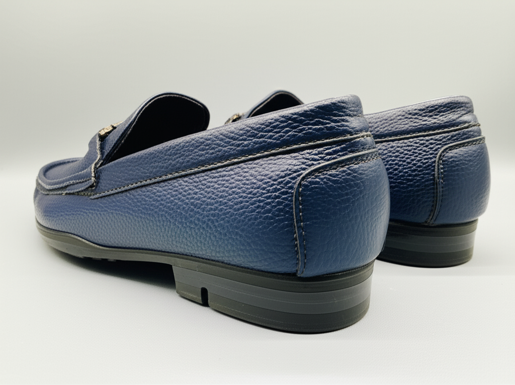 Mitty Navy Blue Formal Slip-on Shoes for Men 9025