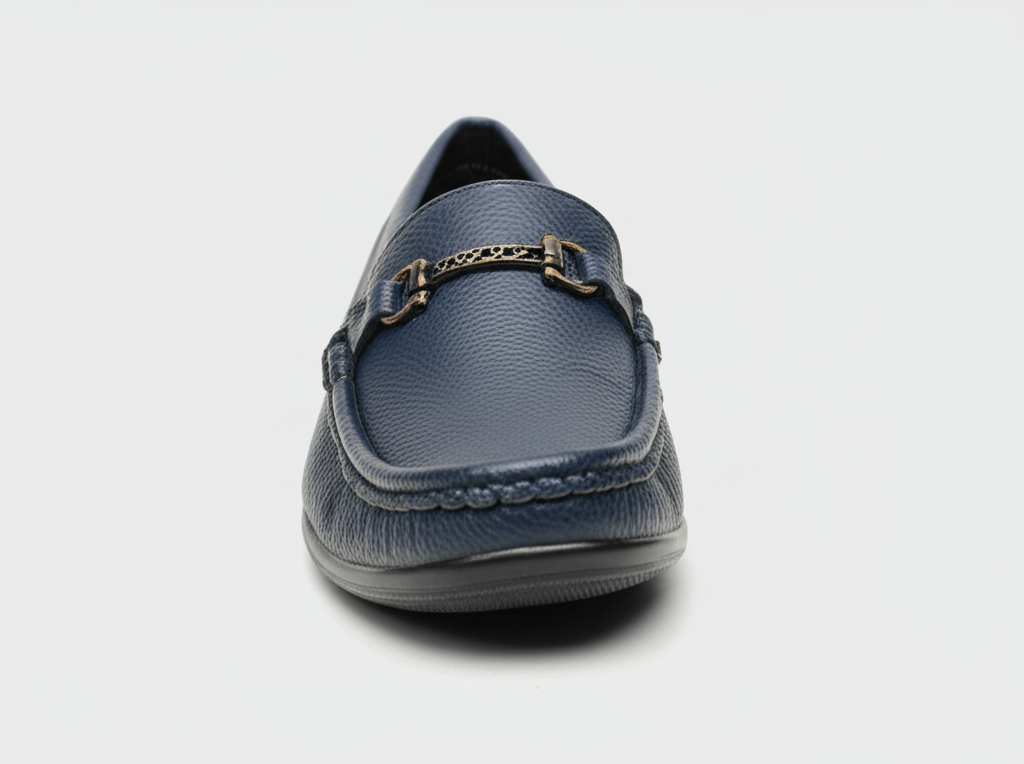 Mitty Navy Blue Formal Slip-on Shoes for Men 9025