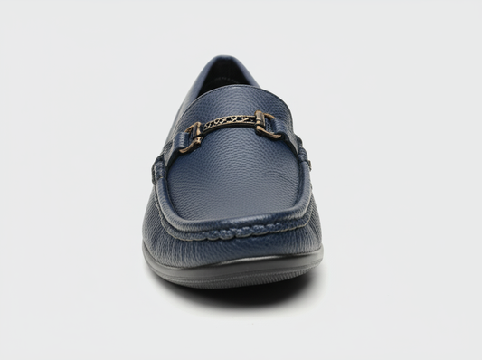 Mitty Navy Blue Formal Slip-on Shoes for Men 9025