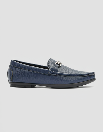 Mitty Navy Blue Formal Slip-on Shoes for Men 9025