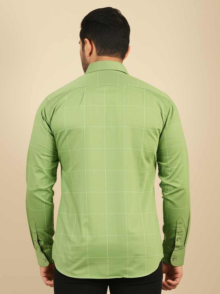 Mitty Olive Green Full Sleeve Shirt for Men