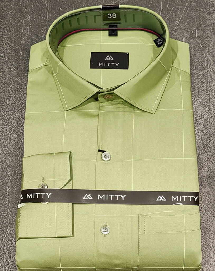 Mitty Olive Green Full Sleeve Shirt for Men