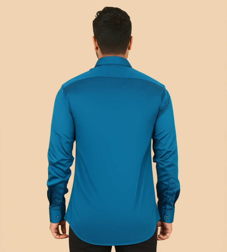 Mitty Teal Full Sleeve Shirt for Men